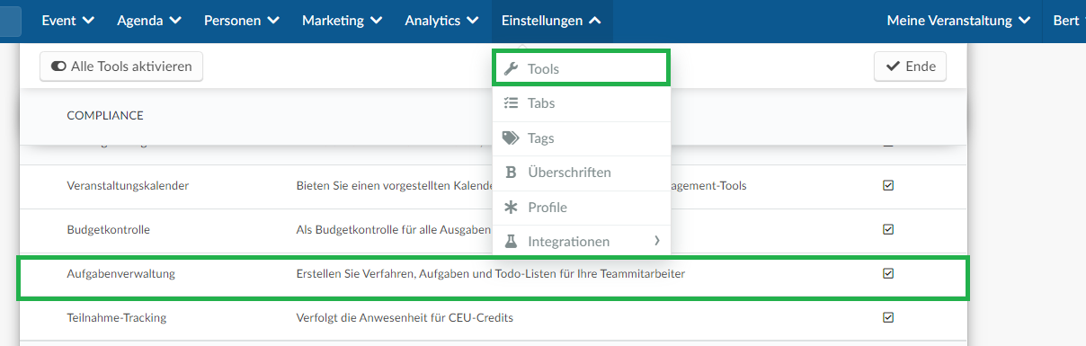 Enabling task management