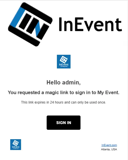 Magic link request