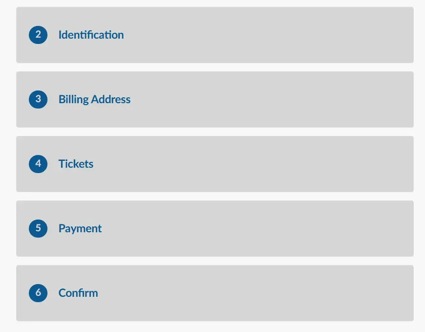 purchase form sections