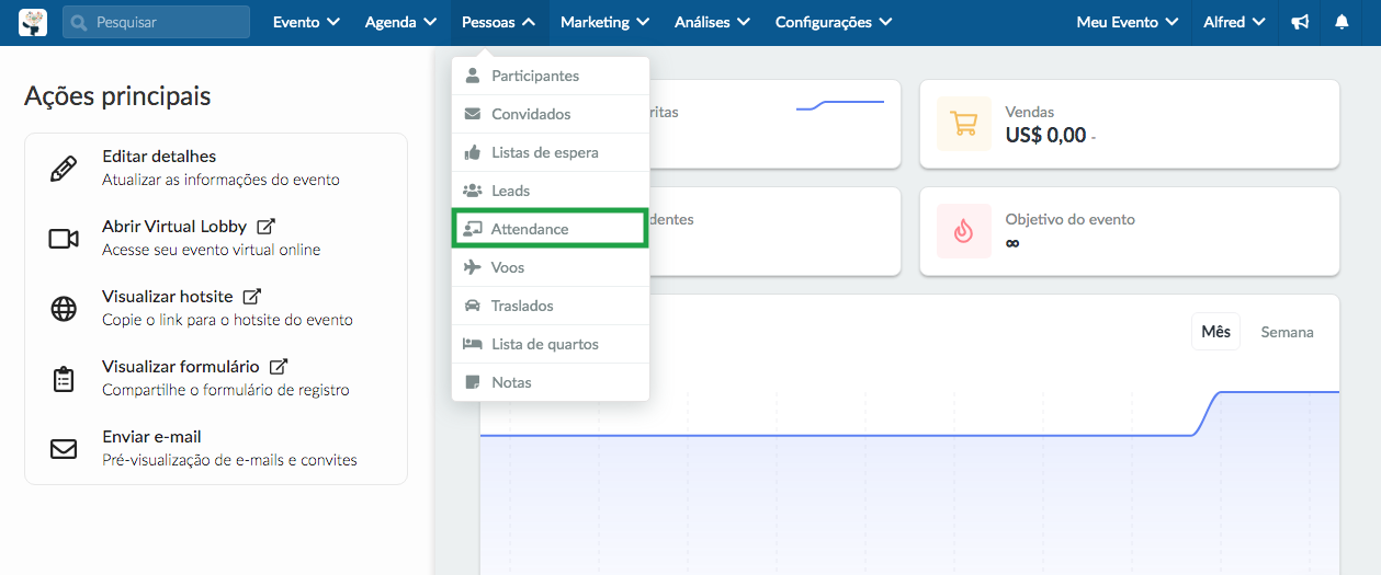 How to access the attendance tracking page