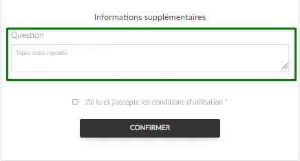  Une capture d'écran montrant la section-Informations supplémentaires