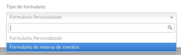 Tipo de formularios