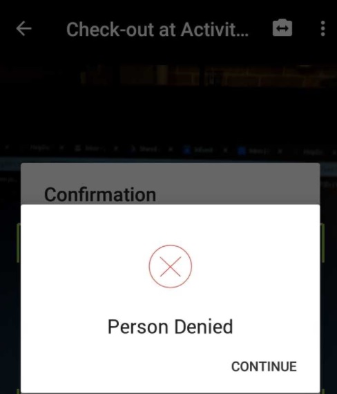 Person denied