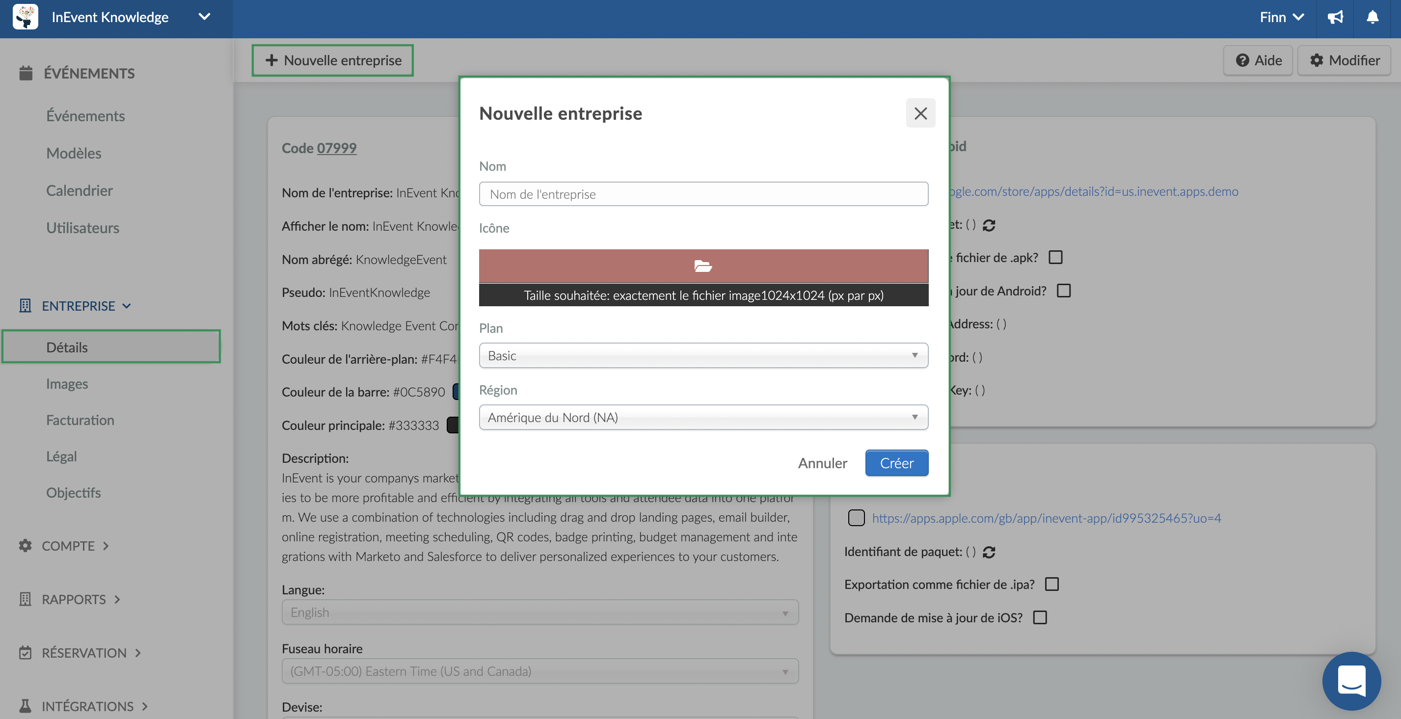 Comment ajouter une nouvelle entreprise au niveau de l'entreprise