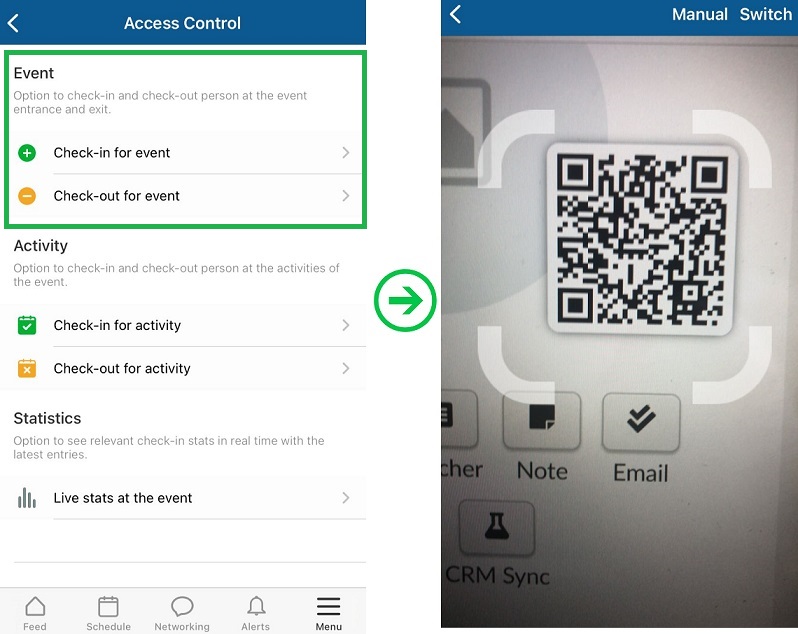 Access control for the app