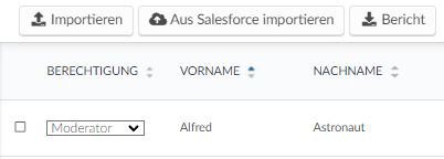 Importing attendees from Salesforce