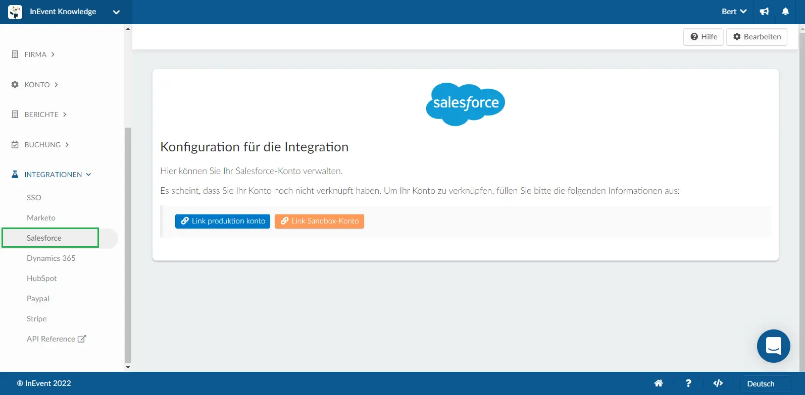 Integrating InEvent with Salesforce