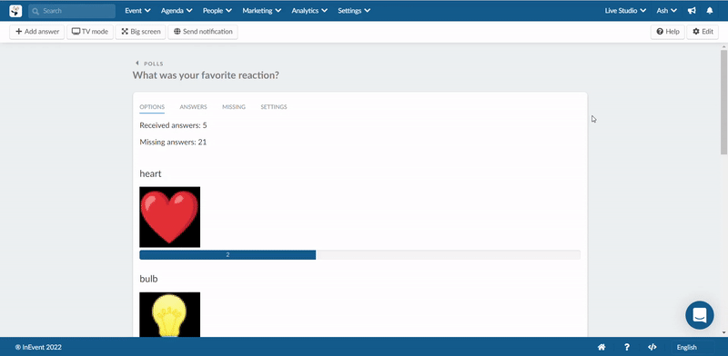 Gif on how to edit polls