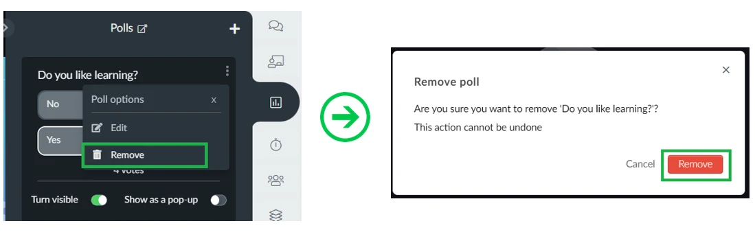 Removing a poll