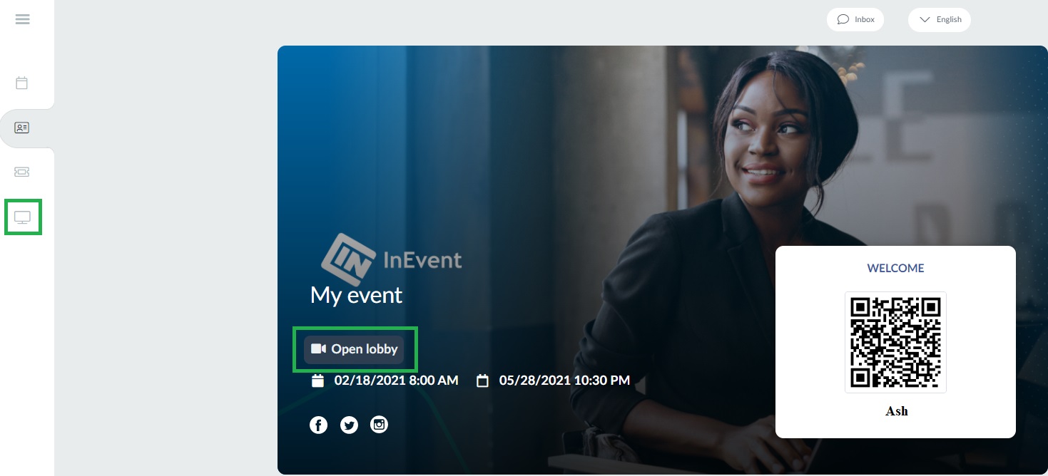 How to access the Lobby from the my account page