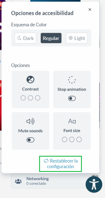  Restablecer configuración