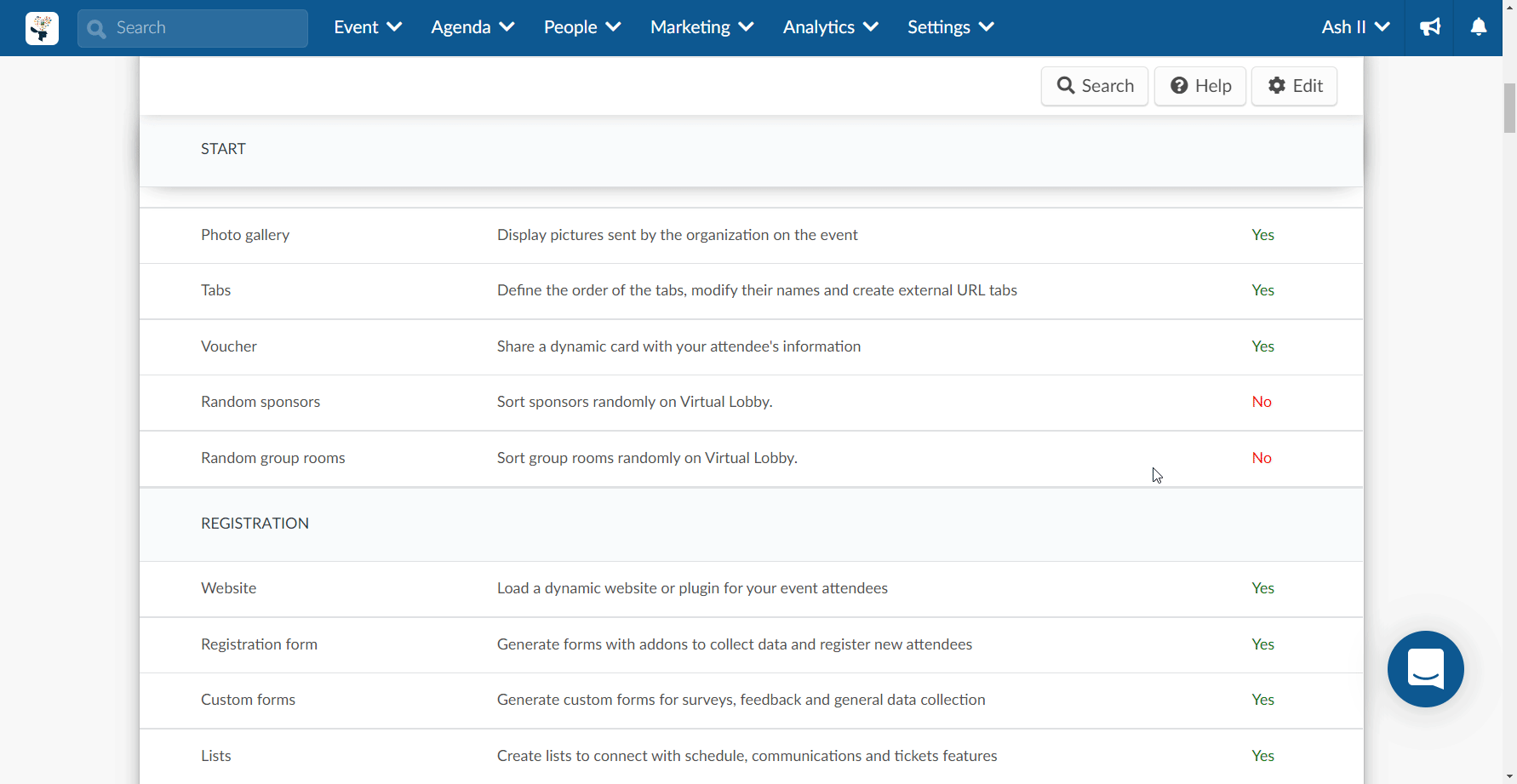 Creating a custom menu for account termination