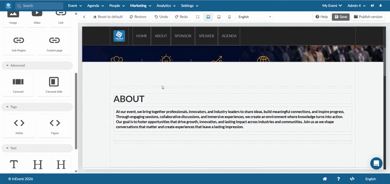 adding carousel components