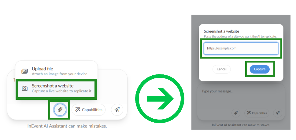 Image showing the AI Assistant screenshot a website feature.