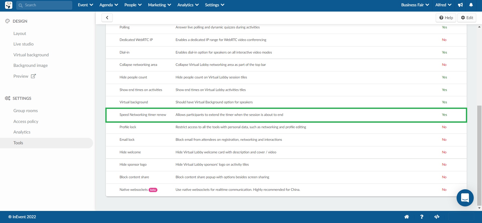 enabling the Timer renew for Speed networking