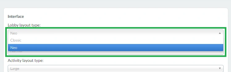 choosing Neo layout