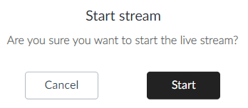 Start/Stop Stream