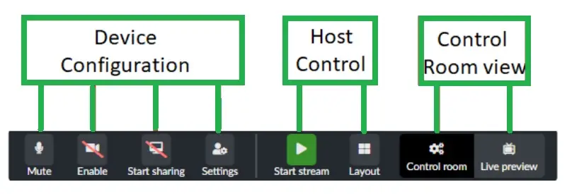 Speaker Control Bar