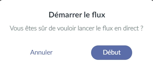 démarrer le flux