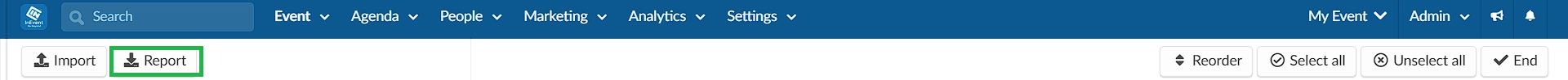 Extracting a report