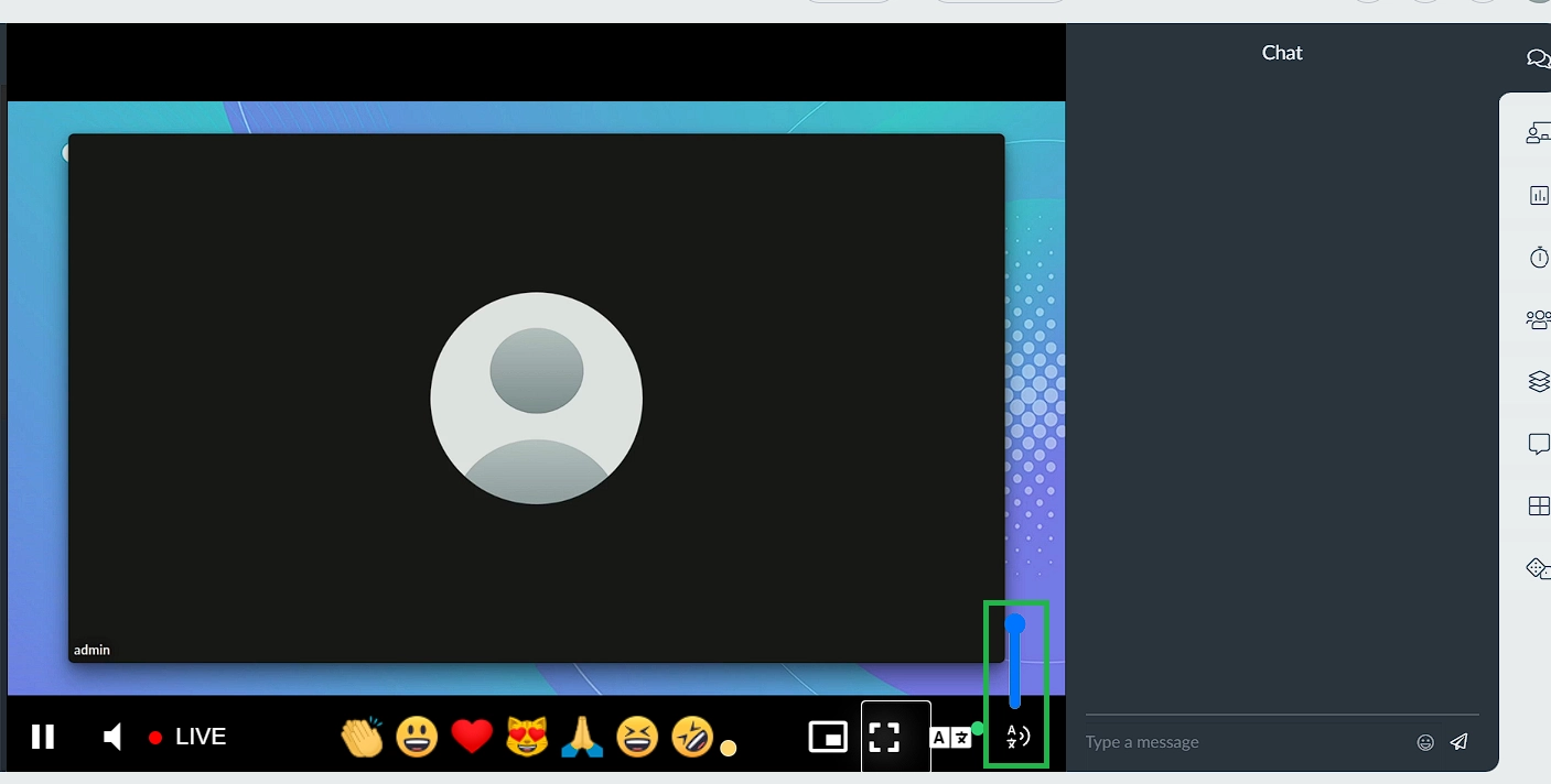 Adjusting the volume of the channel