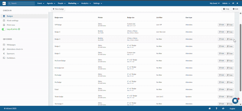 GIF showing the Start section