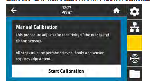 Manual calibration