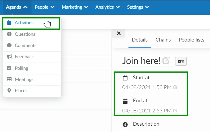 Screenshot showing a spreadsheet import interface