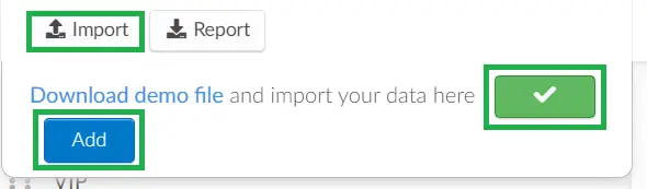 Importing the spreadsheet to the platform