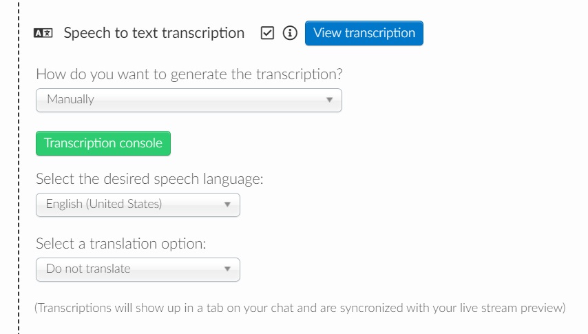 Manual transcription