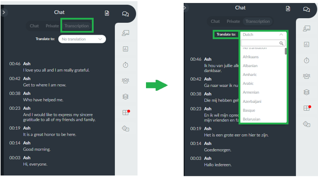 multiple languages