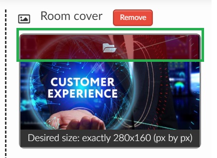 Add a room cover for your activity