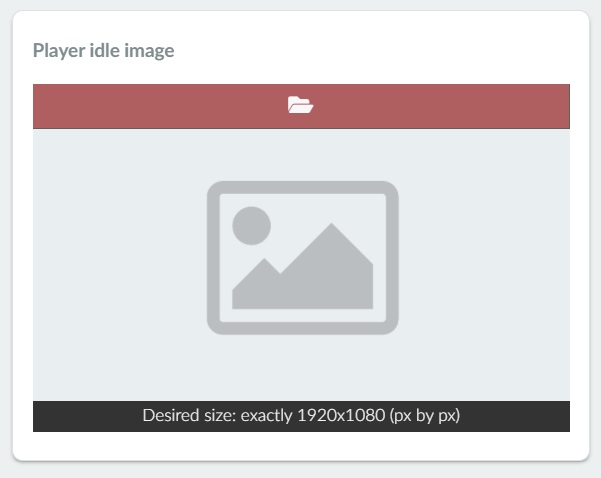 How to upload a player idle image