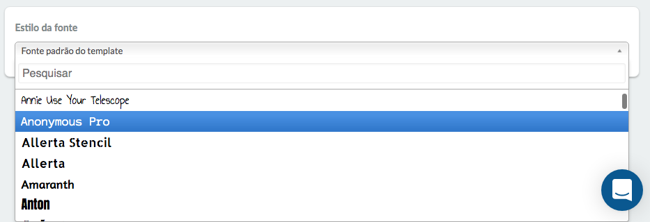 Font style