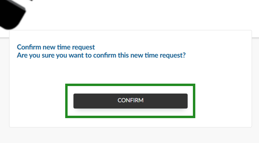 Image showing accepting and confirming new meeting time.