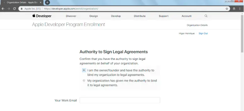  I am the owner/founder and have the authority to bind my organization to legal agreements 