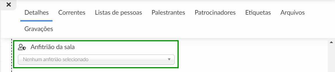 Escolher o anfitrião da sala