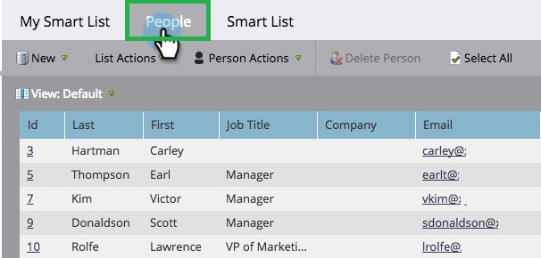 people tab