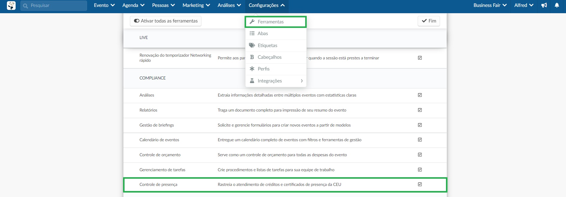 controle de presenca