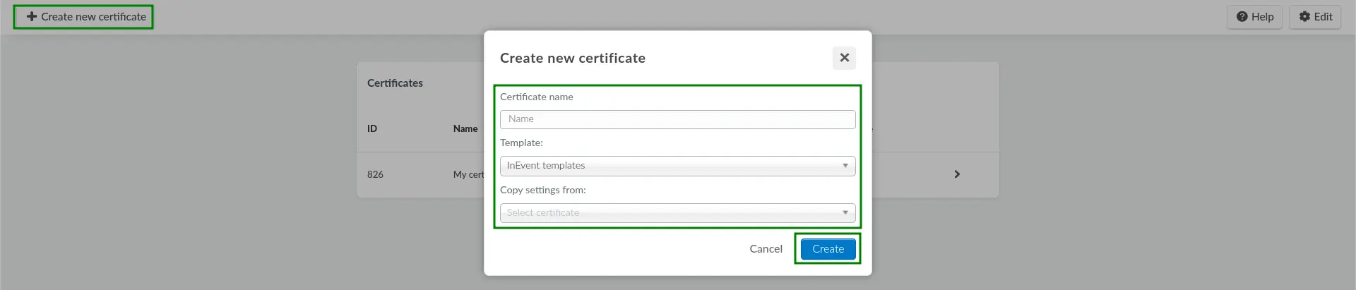 Creating certificates of attendance