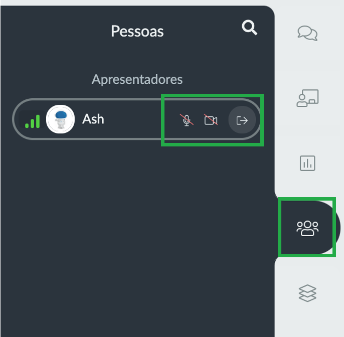 Como controlar a permissão dos palestrantes
