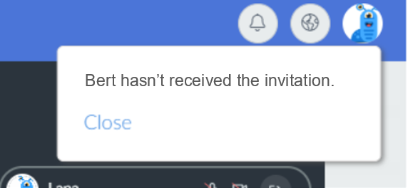 the invitation wasn't received