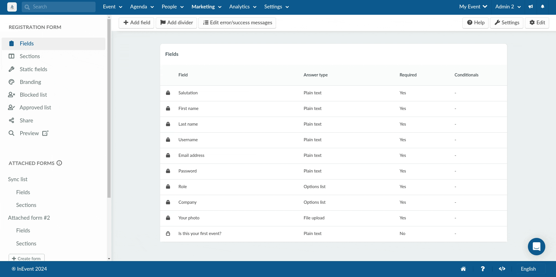 EXtracting attendee report