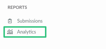 Image showing the analytics tab