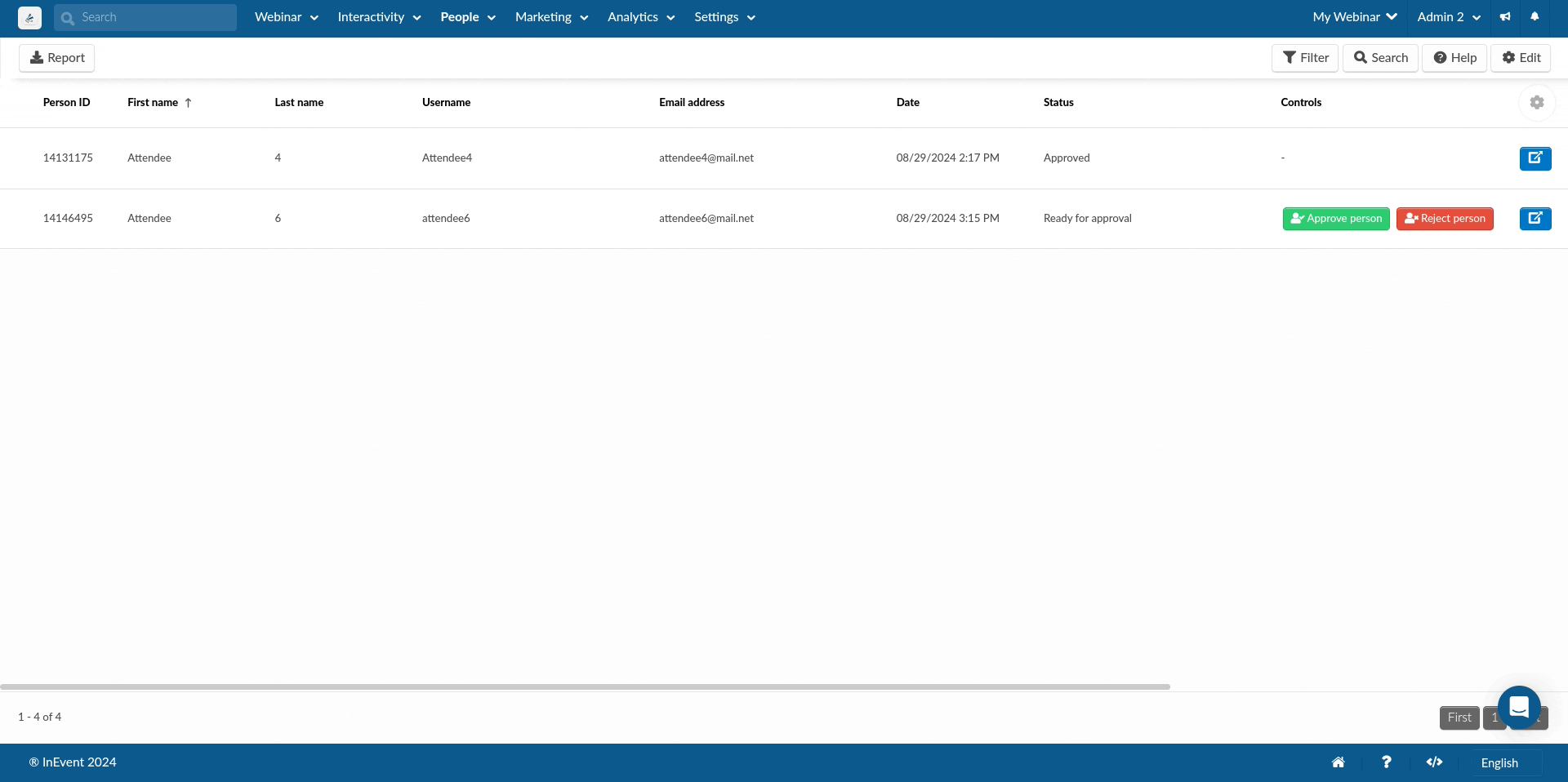 GIF showing how to print submissions