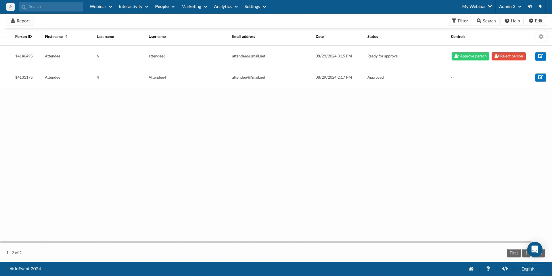 GIF showing how to generate custom reports