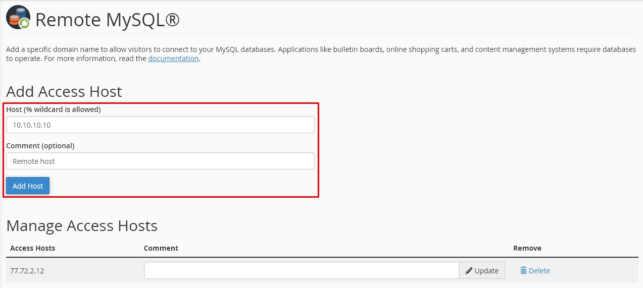 Mysql whitelist ip