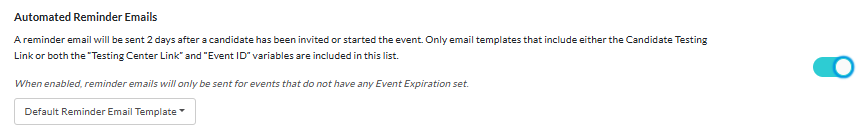 Automated Reminder Emails