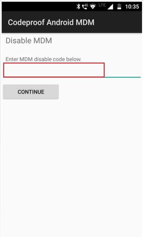 Disable MDM