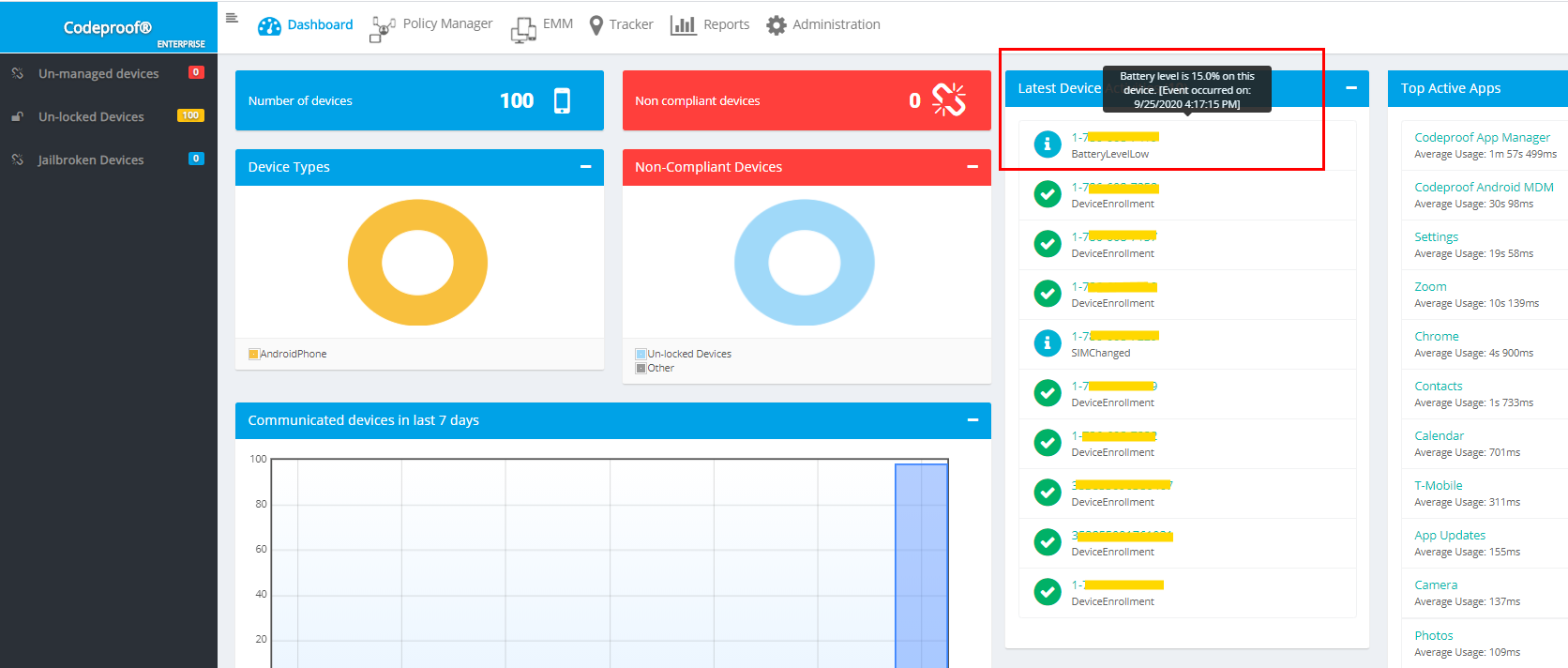 Codeproof Dashboard